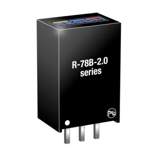Recom Spínací regulátor, výstup: 3.3 V dc Průchozí otvor 2 A 32V dc, počet výstupů: 1