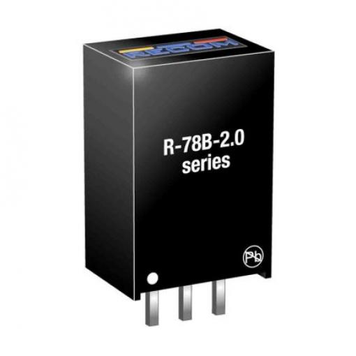 Recom Spínací regulátor, výstup: 5 V dc Průchozí otvor 2 A 32V dc, počet výstupů: 1