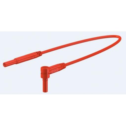 Staubli Zkušební kabel s konektorem, Červená 10A, délka kabelů: 1 m, 600 V, Polyvinylchlorid, úroveň kategorie: CAT III