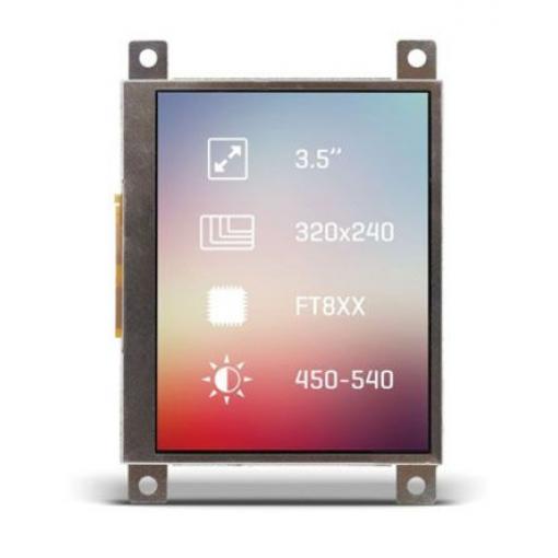 MIKROE-2161 3.5 in 320 x 240 pixelů podsvícení LED MikroElektronika