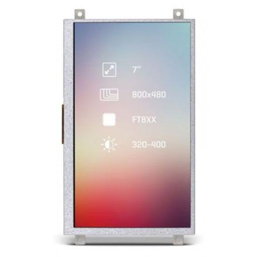 MIKROE-2174 7 in Dotykový displej 800 x 480 pixelů podsvícení LED MikroElektronika Kapacitní