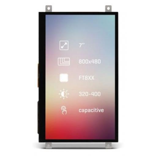 MIKROE-2176 7 in Dotykový displej 800 x 480 pixelů podsvícení LED MikroElektronika Kapacitní