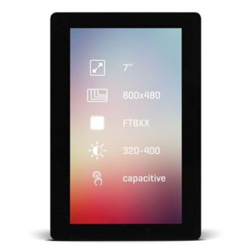MIKROE-2178 7 in Dotykový displej 800 x 480 pixelů podsvícení LED MikroElektronika Kapacitní