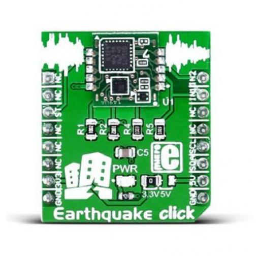 Snímač vibrací, klasifikace: Deska mikroBus Click for D7S Earthquake Click MIKROE-2561 MikroElektronika