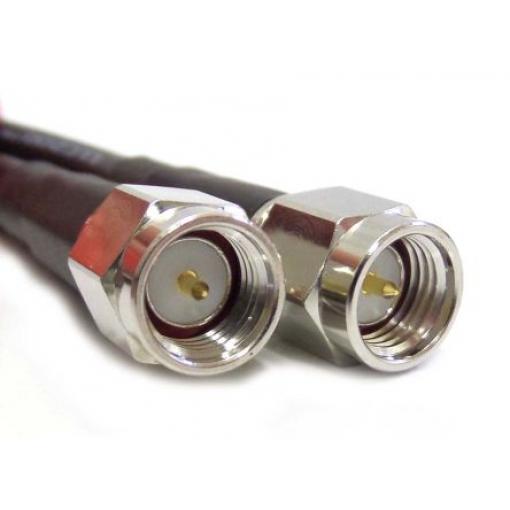 Koaxiální kabel, řada: SMA LLC200A, Černá Polyvinylchlorid, vnější průměr: 5 mm OD 10 m 50 Ω Siretta S koncovkou