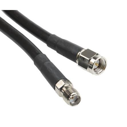 Koaxiální kabel, řada: ASM LLC200A, Černá Polyvinylchlorid, vnější průměr: 5 mm OD 20 m 50 Ω Siretta S koncovkou