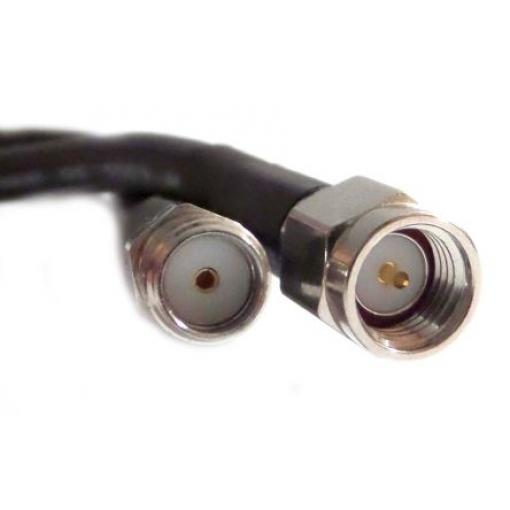 Koaxiální kabel, řada: SMA LLC100A, Černá Polyvinylchlorid, vnější průměr: 2.79 mm OD 3 m 50 Ω Siretta S koncovkou