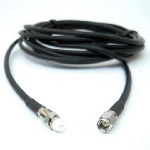 Koaxiální kabel, řada: FME LLC200A, Černá Polyvinylchlorid, vnější průměr: 5 mm OD 15 m 50 Ω Siretta S koncovkou