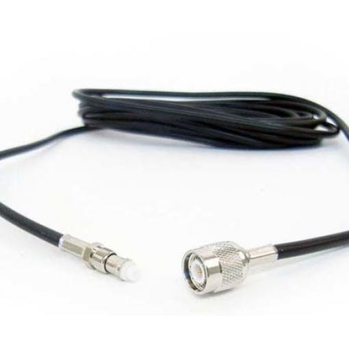 Koaxiální kabel, řada: SMA, TNC LLC200A, Černá Polyvinylchlorid, vnější průměr: 5 mm OD 15 m 50 Ω Siretta S koncovkou