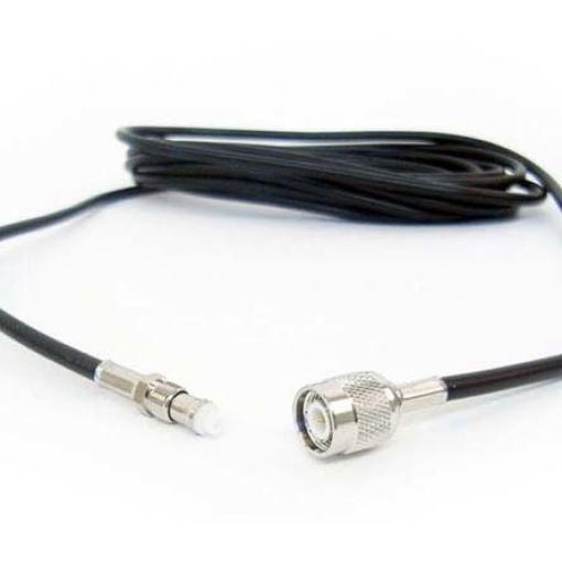 Koaxiální kabel, řada: SMA, TNC LLC200A, Černá Polyvinylchlorid, vnější průměr: 5 mm OD 20 m 50 Ω Siretta S koncovkou