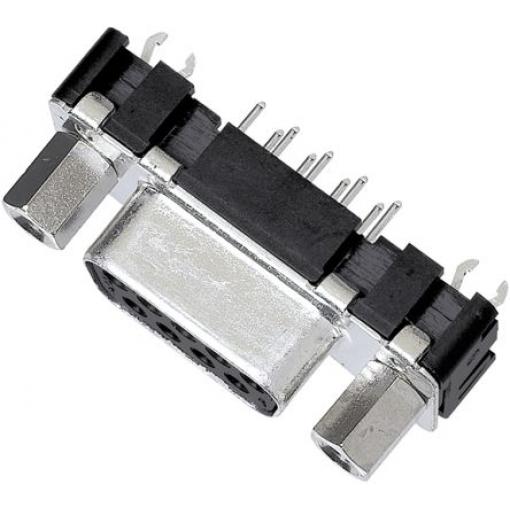 HARTING Konektor D-Sub, řada: D-Sub, počet kontaktů: 9, orientace těla: Rovný, Průchozí otvor Vnitřní, D-SUB, 1000 V,