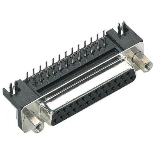 HARTING Konektor D-Sub, řada: D-Sub, počet kontaktů: 25, orientace těla: Pravý úhel, Průchozí otvor Vnitřní, D-SUB,