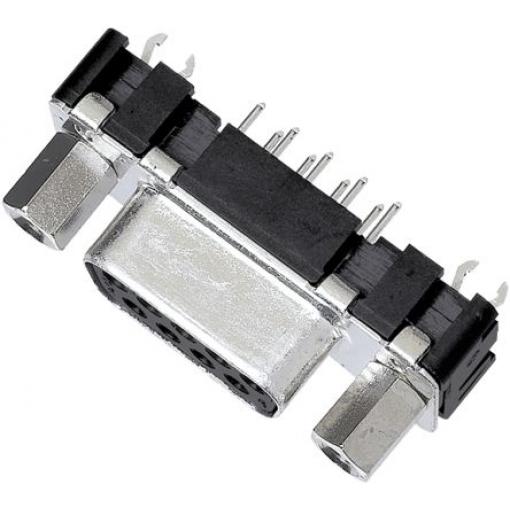 HARTING Konektor D-Sub, řada: D-Sub, počet kontaktů: 9, orientace těla: Rovný, Průchozí otvor Vnitřní, D-SUB, 1000 V,