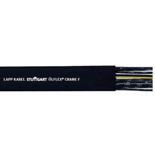 Kabel, řada: Flat 12žilový 1.5mm² 16 AWG Pryž plášť Lapp 50 m Splétaný Nestíněný, Černá