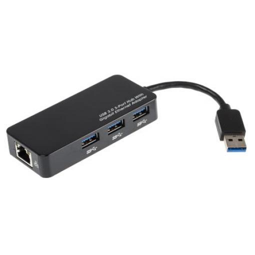 Rozbočovač USB, standard: USB 3.0 RJ45, počet portů USB: 3 Sběrnice USB, typ USB: USB A RS PRO