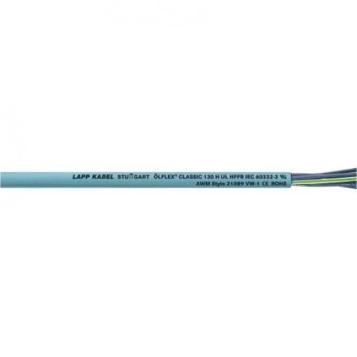 Ovládací kabel 4žilový plocha průřezu 0.75 mm² 18 AWG, 500V Nestíněný Bez halogenů plášť, Šedá, vnější průměr: 6.2 mm