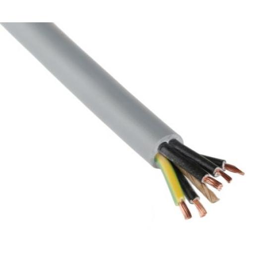 Ovládací kabel 5žilový plocha průřezu 0.75 mm² 18 AWG, 500V Nestíněný Bez halogenů plášť, Šedá, vnější průměr: 6.9 mm