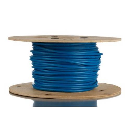 Ovládací kabel 7žilový plocha průřezu 0.75 mm² 18 AWG, 500V Nestíněný Polyvinylchlorid plášť, Modrá, vnější průměr: 7.3