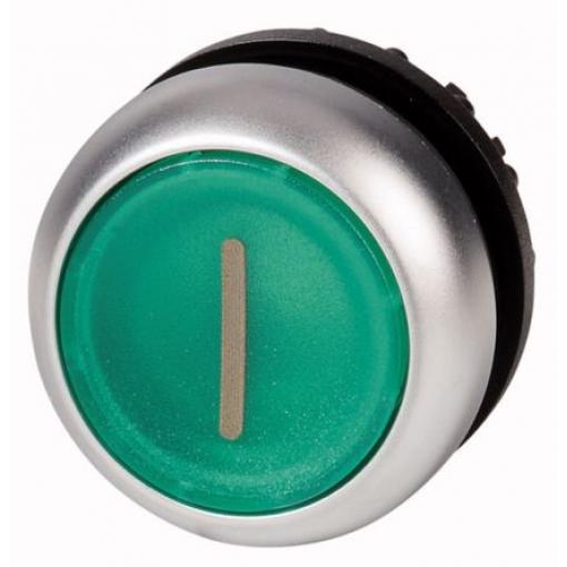 Eaton Hlava tlačítka, řada: RMQ Titan M22 Zelená Udržované, průměr výřezu: 22 mm IP67