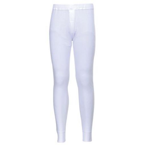 RS PRO, Bílá, Bavlna, Polyester Zateplené podvlíkačky, SC: M