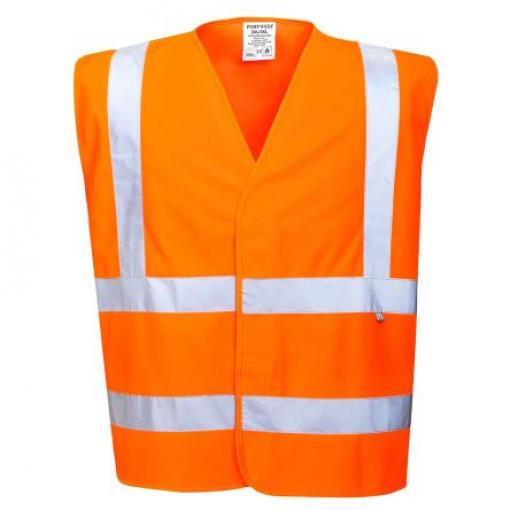 Portwest Oranžová Uhlíkové vlákno, Polyester Reflexní vesta 2XL/3XL