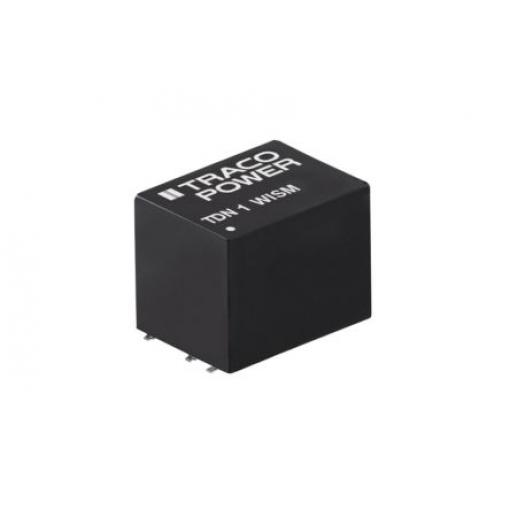 TRACOPOWER Měnič DC/DC TDN 1WISM, výstup: 12 V dc 1.6 kV dc, Vin 75V dc 90 mA, Vin 18V 1 W -40 °C 90 °C Povrch