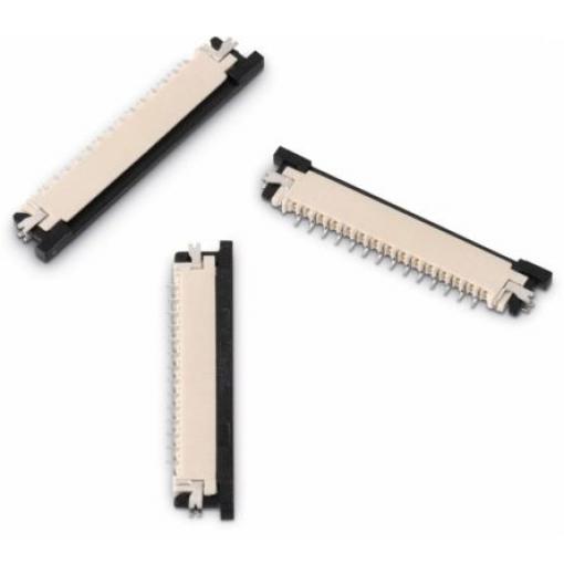 Wurth Elektronik Konektor FPC, řada: WR-FPC, počet kontaktů: 4, počet řad: 1, rozteč: 1 mm Vnitřní, orientace těla: