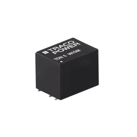 TRACOPOWER Měnič DC/DC TDN 5WISM, výstup: 24V dc 1.6 kV dc, Vin 36V dc 210 mA, Vin 9V 5 W -40 °C 75 °C Povrch