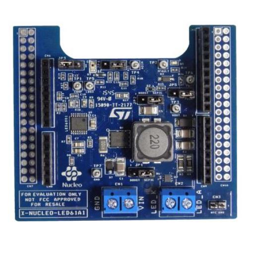 STMicroelectronics Vyhodnocovací sada LED X-NUCLEO-LED61A1, LED ovladač, LED6001 Rozšiřující deska, pro použití s: STM32