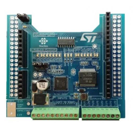 Vyhodnocovací deska Rozšiřující deska Budič PLC STMicroelectronics VNI8200XP, CLT01-38SQ7, pro použití s: STM32 Nucleo