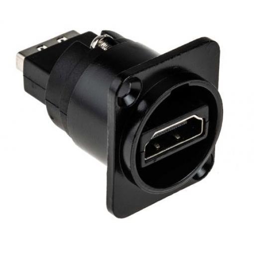 RS PRO Průchozí konektor HDMI, číslo řady: FT, Type A Vnitřní, počet kontaktů: 2, orientace těla: Rovný, 40 V
