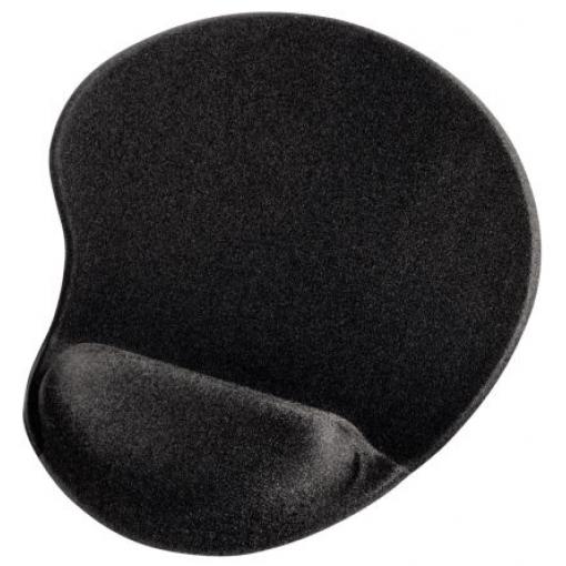 Podložky pod myš a zápěstí, Černá Polyuretanový elastomer, Paměťová pěna, Lycra, Styren-butadienová pryž 21 mm x 215 mm
