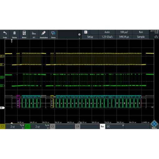 Software pro osciloskopy RTB-K1, pro použití s: Digitální osciloskop RTB2000 Rohde & Schwarz