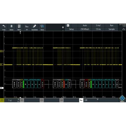 Software pro osciloskopy RTB-K3, pro použití s: Digitální osciloskop RTB2000 Rohde & Schwarz