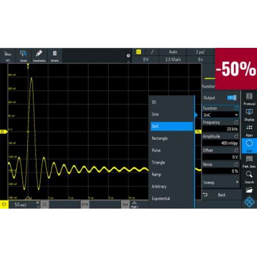 Software pro osciloskop, Aplikační balík Triggering & Decoding RTB-PK1, pro použití s: Digitální osciloskop RTB2000