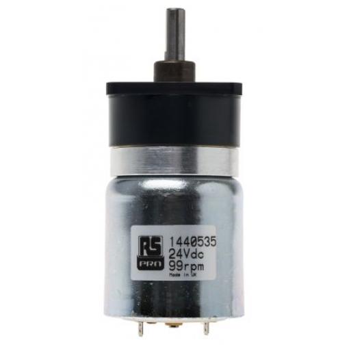 RS PRO Stejnosměrný převodový motor, řada: GS38 24 V Komutátorový s převodem 5000 rpm 0.26 Nm 12 mm