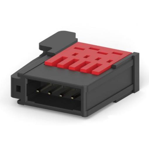 TE Connectivity Konektor RITS, řada: RITS Vnější, rozteč: 2 mm, počet kontaktů: 4, počet řad: 1, Montáž na plošný spoj,