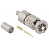 Konektor BNC, řada: HD-BNC, Samec, 75Ωpřímý, Kabelová montáž izolace krimpováním, přepážka: Ne, 3GHz +165°C -65°C, typ