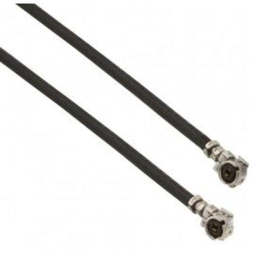 Koaxiální kabel, řada: AMC, Černá Vnější Polybutylentereftalát, A: Pravoúhlý Vnější, B: UFL 300 mm Amphenol RF