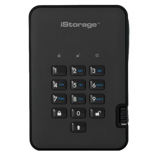 Pevný disk, model: diskAshur2 Externí 63 mm AES-256 500 GB Ano iStorage SLC Autodestrukční 70 °C 0 °C