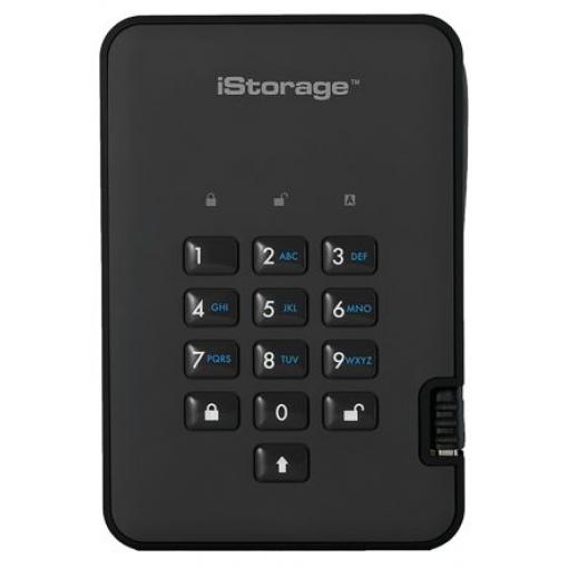 Pevný disk, model: diskAshur2 Externí AES-256 1 TB Ano iStorage Autodestrukční 70 °C 0 °C