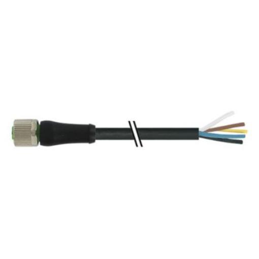 Napájecí kabel, A: Vnitřní, A: M12, Rovný 5, B: Bez koncovky, 63V ac/dc, IP65, IP67, řada: L-Coded Murrelektronik