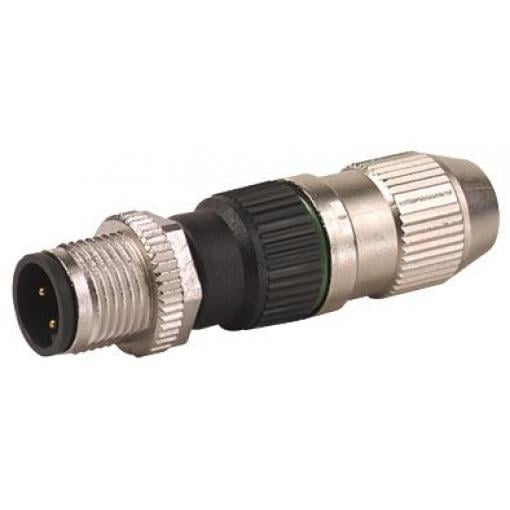 Kulatý konektor, počet kontaktů: 3, Kabel, velikost: M12 Murrelektronik Limited, pohlaví kontaktu: Vnitřní, orientace