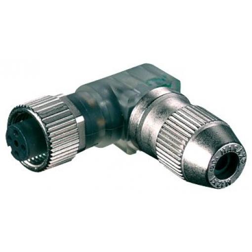 Kulatý konektor, počet kontaktů: 4, Kabel, velikost: M12 Murrelektronik Limited, pohlaví kontaktu: Vnější, orientace