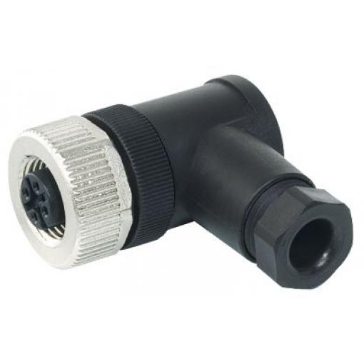 Kulatý konektor, počet kontaktů: 4, Kabel, velikost: M12 Murrelektronik Limited, pohlaví kontaktu: Vnější, orientace