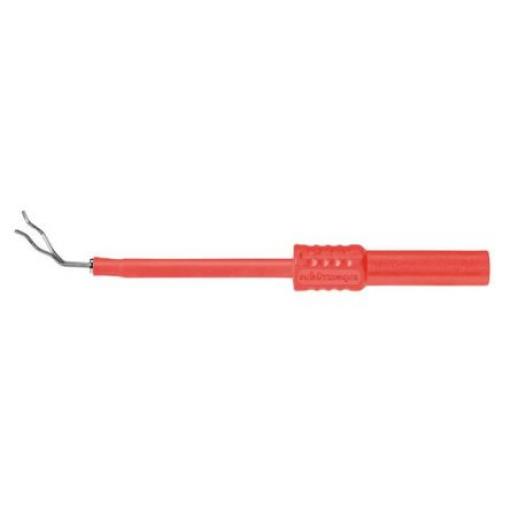 Schutzinger Testovací zásuvka, 4 mm, 600V, 1A, Černá, Vnitřní Pájecí, materiál kontaktu: Ocel, délka: 80 mm, pokovení