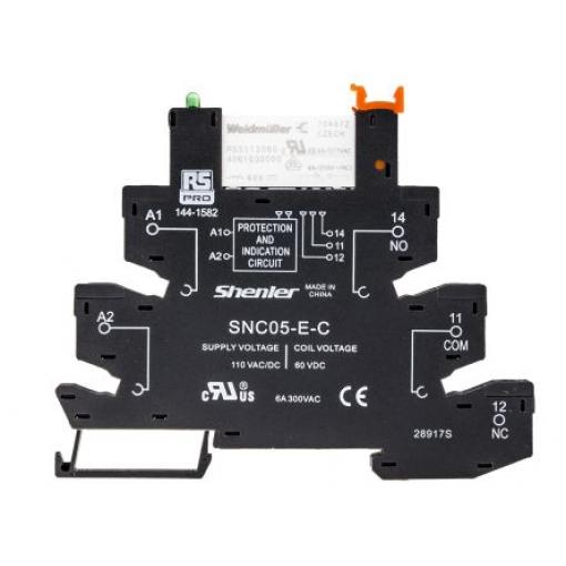 RS PRO Relé rozhraní 110 V ac SPDT Lišta DIN RNC 8 A
