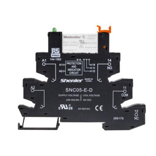 RS PRO Relé rozhraní 230 V ac SPDT Lišta DIN RNC 8 A