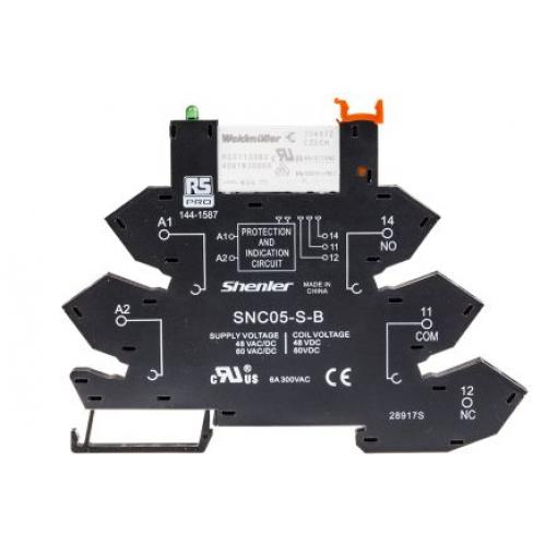 RS PRO Relé rozhraní 60 V ac/dc SPDT Lišta DIN RNC 8 A