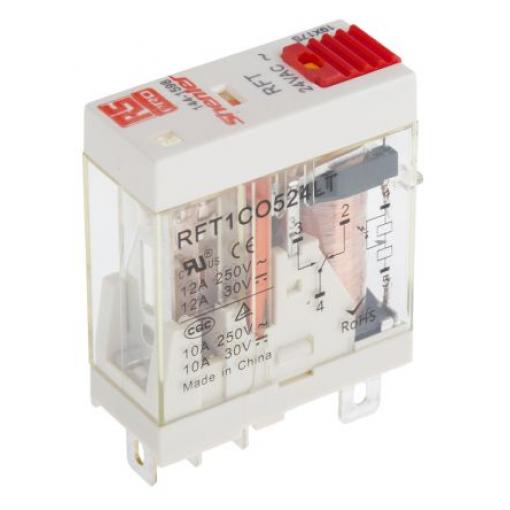 RS PRO Výkonové relé SPDT 12 A 24 V ac RFT
